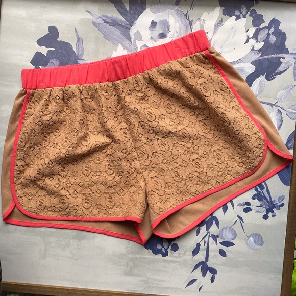 Flying Tomato Pants - Flying Tomato Knit & Red Elastic Waist Shorts